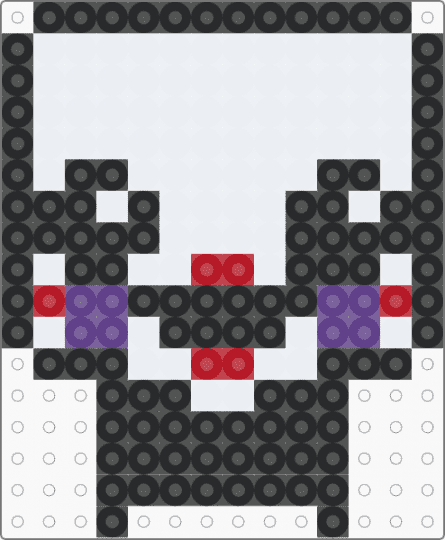 chibified puppet/marionette - white,red,purple,fnaf,five nights at freddys,keychain,mini
