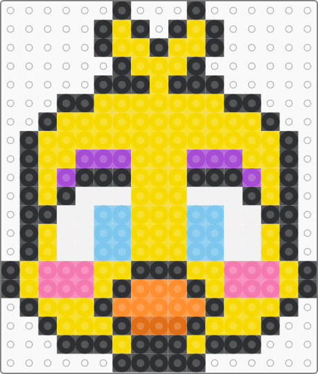 toy chica charm - charms, cute kawaii, five nights at freddys, fnaf, furry, keychain, video game, yellow