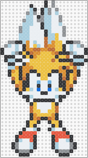 tails prower - gray, light blue, miles prower, orange, sonic the hedgehog, video game, yellow