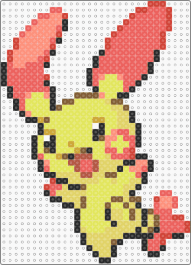 gen 5 plusle - animal, cute, kawaii, nintendo, pikachu, pokmon, red, video game, yellow