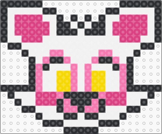 funtime foxy charm - charms, cute kawaii, five nights at freddys, fnaf, fox, furry, pink, sister location keychain, video game