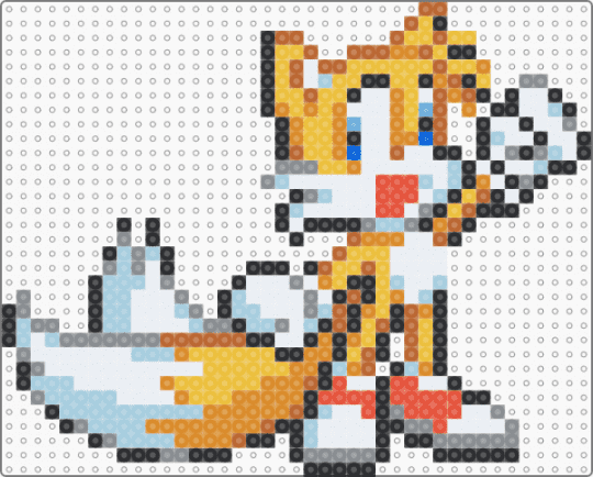 tails victory - colorful, light blue, miles prower, sonic the hedgehog, tan, video game, yellow