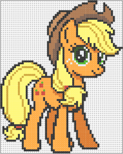 applejack :3 - orange,yellow,apple jack,mlp,my little pony
