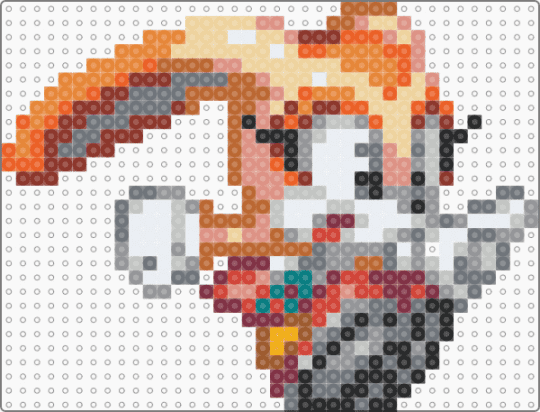 cream the rabbit sprite (attack) - beige,orange,gray,cute,kawaii,bunny,video game,sonic the hedgehog,furry,sega