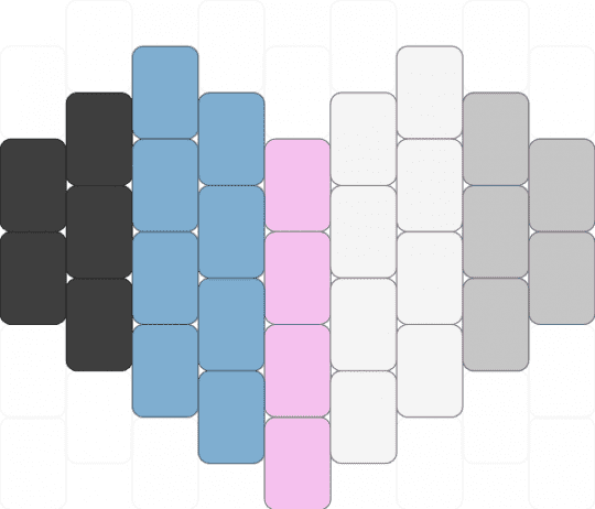 it/its flag heart - lgbt, lgbtq, lgbtqia, light blue, pride, pronouns, they them, trans gender, transgender