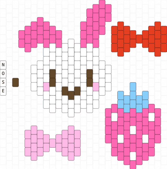 official 2008 mezzo piano aquabeads set (aq-s09) (5) - 2000s y2k, animal animals, bunny rabbit, cute kawaii, cutecore kawaiicore, decora colorful, pink, strawberry fruit bow bows