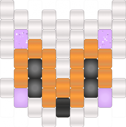 lolbit kandi charm - charms, cute, five nights at freddys, fnaf, kawaii, orange, sister location, video game