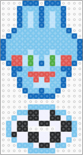 easy toy bonnie standee - beginner, five nights at freddys, fnaf, light blue