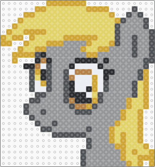 derpy charm - animal, cartoon, cute, gray, horse, keychain, mlp, my little pony, pegasus, yellow