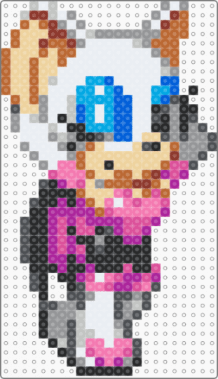 rogue the bat sprite (victory) ver.2 - beige,gray,tan,pink,cute,kawaii,sega,video game,animal,animals,sonic the hedgehog,furry