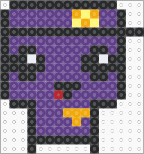 chibified purple guy - black,purple,fnaf,five nights at freddys,keychain,mini,william afton