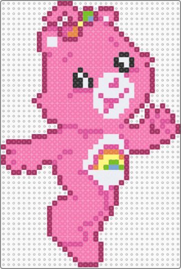 cheer bear care bears 2007 - animal, care bears, carebear, carebears, cartoon, cheerbear, cute, kawaii, pink