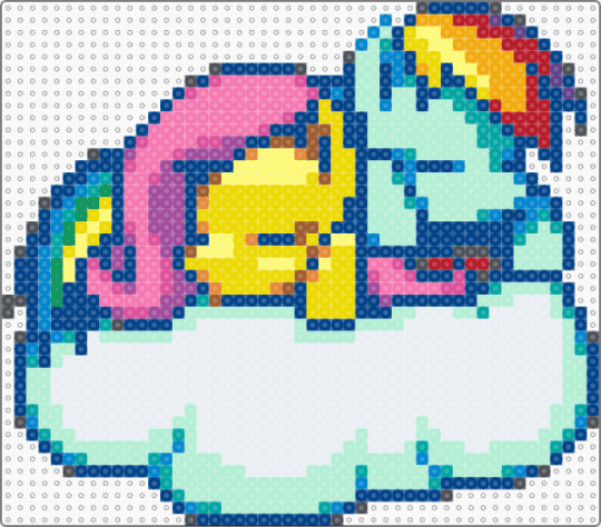 eepy ponies - blue,light blue,yellow,pink,fluttershy,rainbow dash,flutter shy,mlp,my little pony,flutterdash