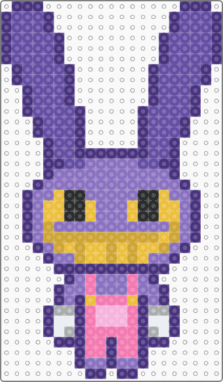 jax tadc - animated character, animation, blue, bunny rabbit, cartoon, purple, the amazing digital circus