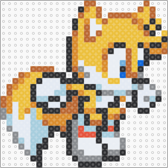 another tails - light blue, miles prower, orange, sonic the hedgehog, tan, video game, yellow