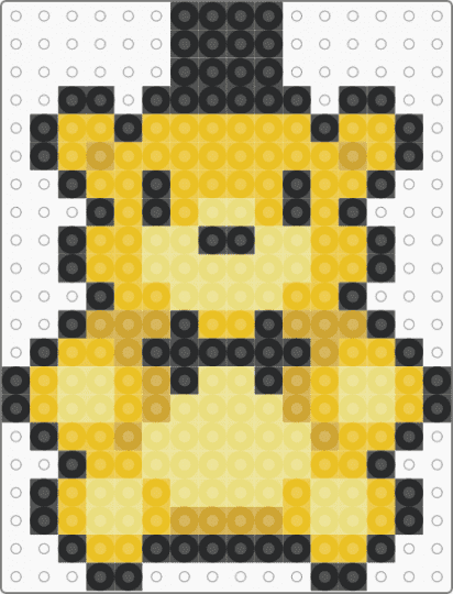 mini golden freddy - yellow,small,tiny,charm,keychain,fnaf,five nights at freddys,video game,easy