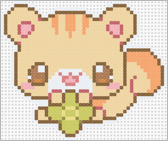 squirrel clover - tan,beige,cute,kawaii,animal,animals,lucky