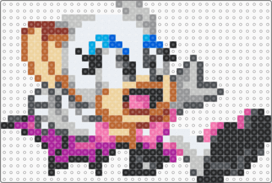 rogue the bat sprite (hurt) - gray,beige,tan,pink,cute,kawaii,video game,sonic the hedgehog,animal,animals,furry,sega