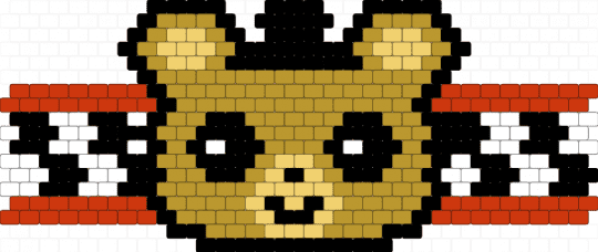 (remix) golden freddy cuff - animal, bear, cute, five nights at freddys, fnaf, gold, video game