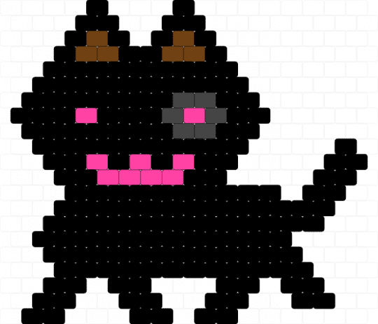 suddenly kitteh - animal animals, black, brown, cute kawaii, kitten, kitty cat, pink