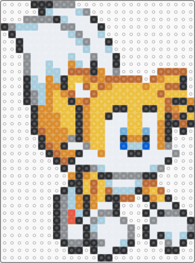 a tails to hang on your wall - colorful, gray, light blue, miles prower, orange, sonic the hedgehog, video game