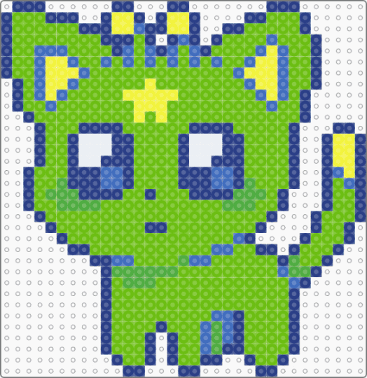 glorp tbh/autism creature :3 - blue,green,alien cat,kitty,kitten,gnarpy,cute,space,animal,gnarp