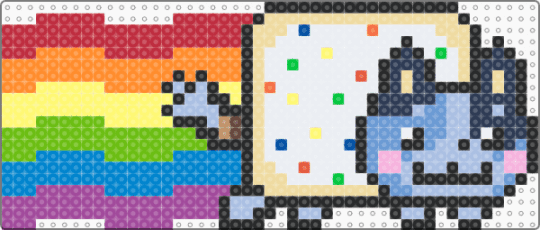 socks frosted confetti cupcake poptart nyan puppy =o3> - animals, beige, cartoon puppy dog, character animal, colorful, cute kawaii bluey, green, nyan cat, orange, pink