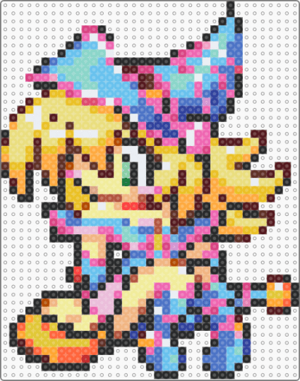 Dark Magician Girl - pink,blue,yellow,colorful