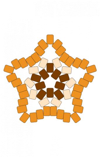 fox themed kandi star glove base - alterhuman, fox, orange, star