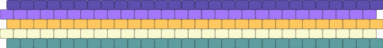 median system cuff ! - purple,pink,teal,orange