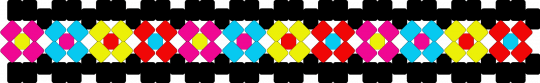 abstract x-cuff - black,light blue,red,colorful,tadc,the amazing digital circus
