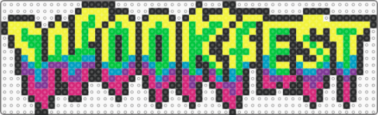 wookfest - green, pink, yellow