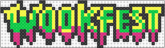 wookfest - green,yellow