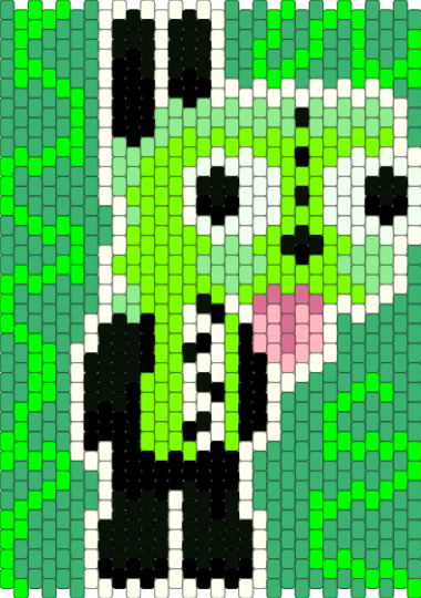 Goofy lil Gir Pad (invader Zim) - green