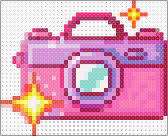 Cute Camera - pink, red
