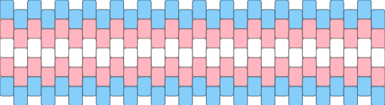 Trans pride peyote - light blue, pink