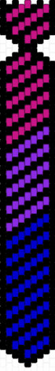 Bisexual tie (remix) - black, pink, purple