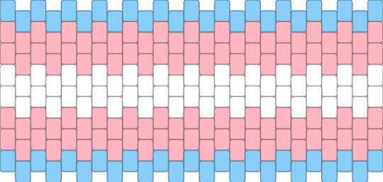 Trans pride peyote - light blue,pink