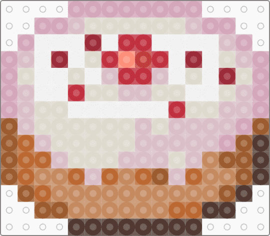 Minecraft Cake - beige, cake, minecraft, red, tan, white