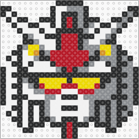 rx-78-2 gundam 25x25 - black,gray,red