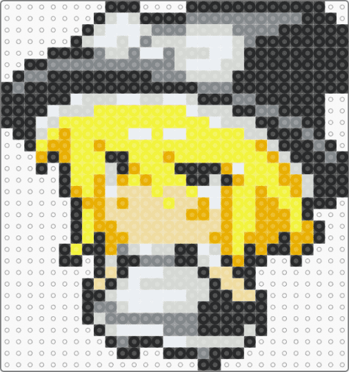 Marisa Kirisame (Touhou) - gray,yellow
