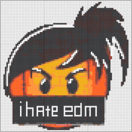 concept1 - i hate edm,emoji,text,angry,mad,orange,black