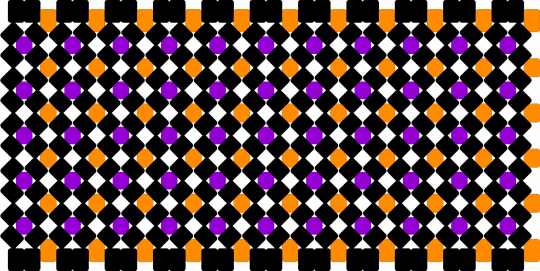 Halloween themed x base - black, orange, purple