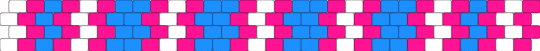 Pink Blue n white cuff :3 - cuffs, light blue, peyote stich, pink