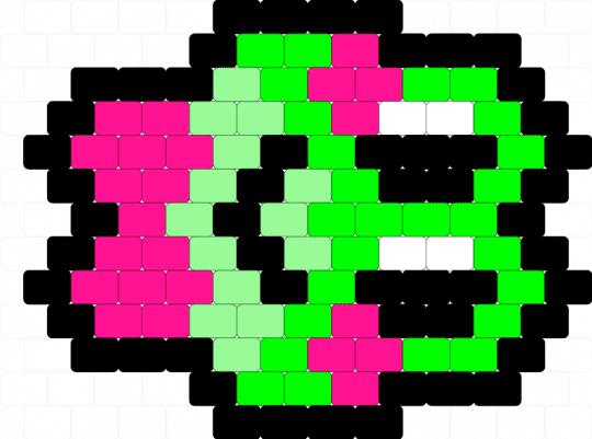 TADC ribbit charm - green,pink