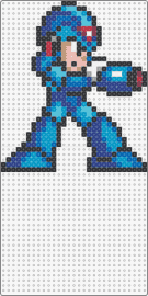 Megaman X normal - mega man,capcom,nintendo,sega,video game,character,blue