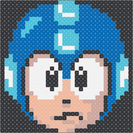 Megaman 4 portrait - mega man,portrait,capcom,nintendo,sega,video game,character,blue,tan
