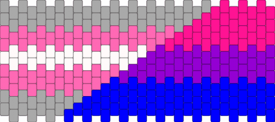Demigirl/bisexual banner 🏳️‍🌈 - pink,purple,pride,demi,demigirl,bi,bisexual,lgbtq,banner,ponybeads