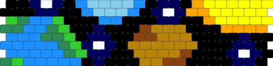 Space - light blue,yellow,gold,colorful