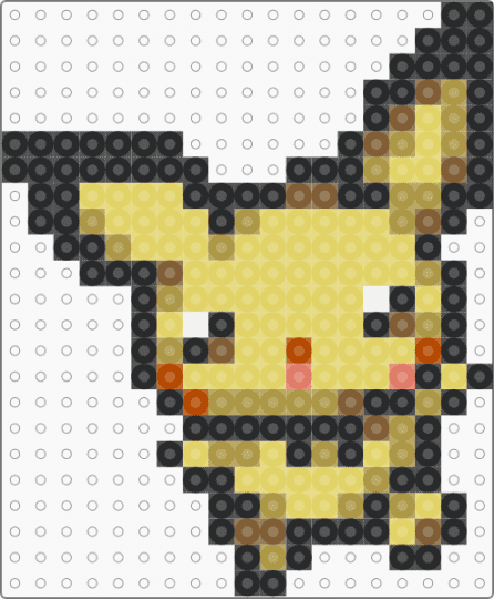 PMD Pichu (Idle) - black, gold, pichu, pokemon, pokemon mystery dungeon, yellow